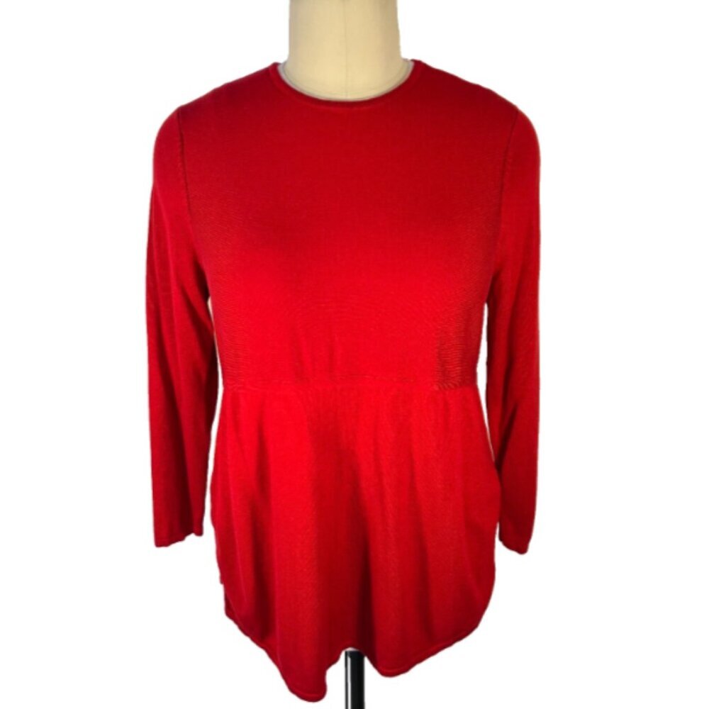 J. Jill - Tunic Sweater Women's XL Long Sleeve Split Hem Round Neck